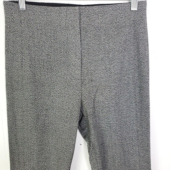 Ann Taylor Pants Womens 4 Marled Gray Career Office Capsule Tapered Zip Ankle - Picture 3 of 10